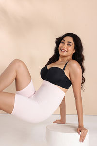 Zivame All Day Seamless Highwaist Thigh Shaper - Crystal Rose — thumbnail 5